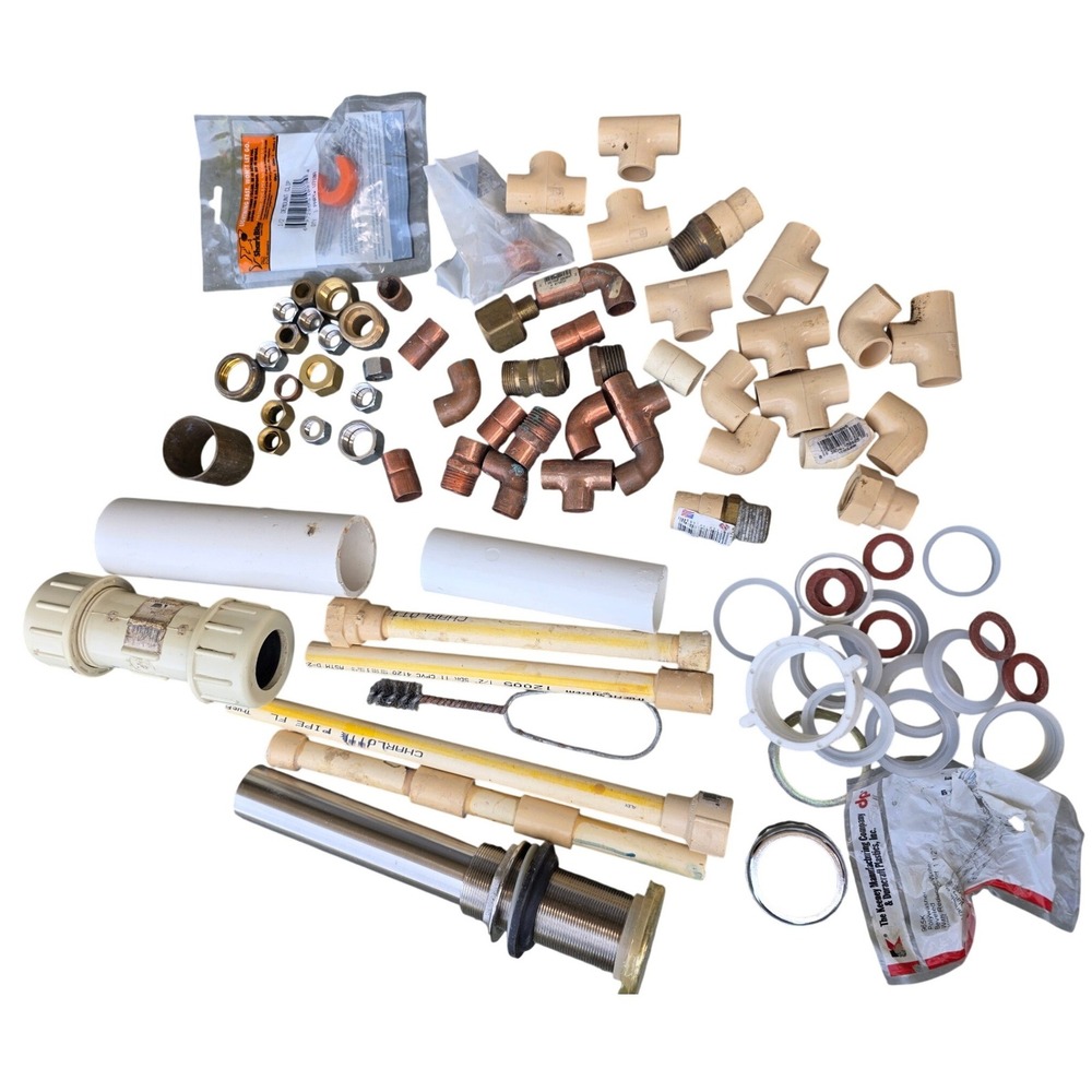 Plumbing Supply Lot Copper CPVC Brass Fittings SharkBite Keeney PVC Hardware‎ Z1